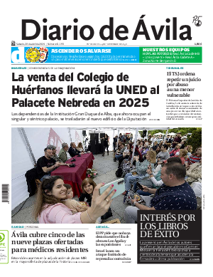 Portada Diario de Ávila