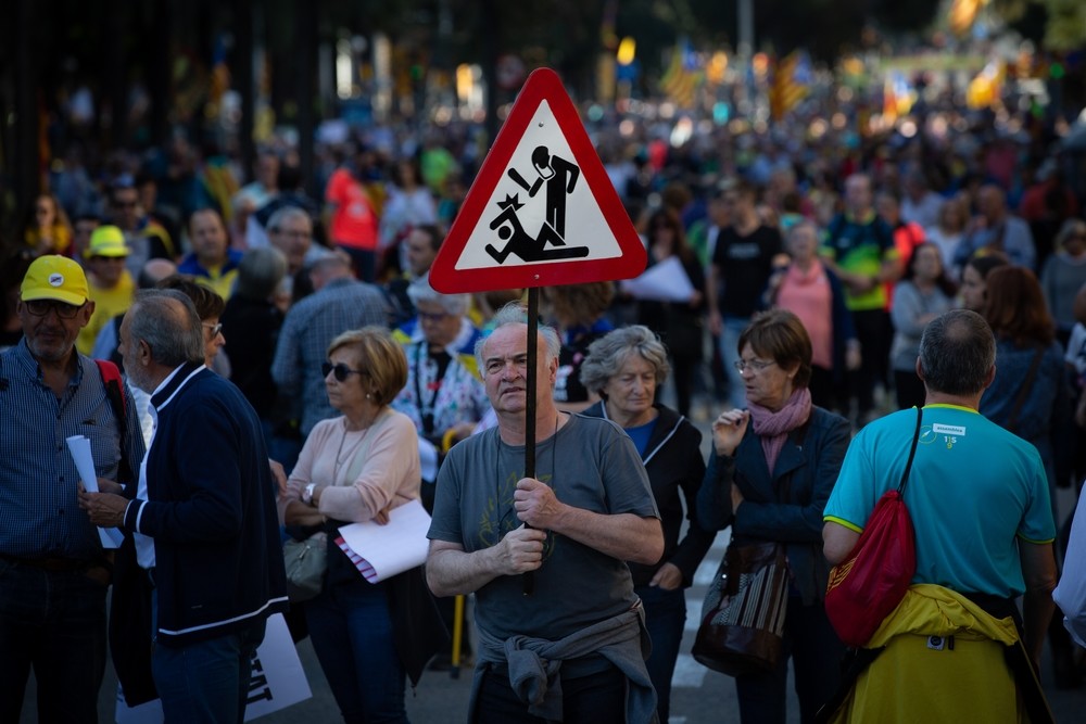 El independentismo se moviliza contra la sentencia del procé