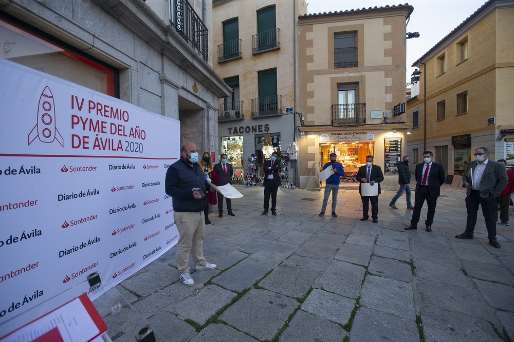 Premio Pyme del Año de Á?vila 2020 Banco Santander.  / ISABEL GARCÍA