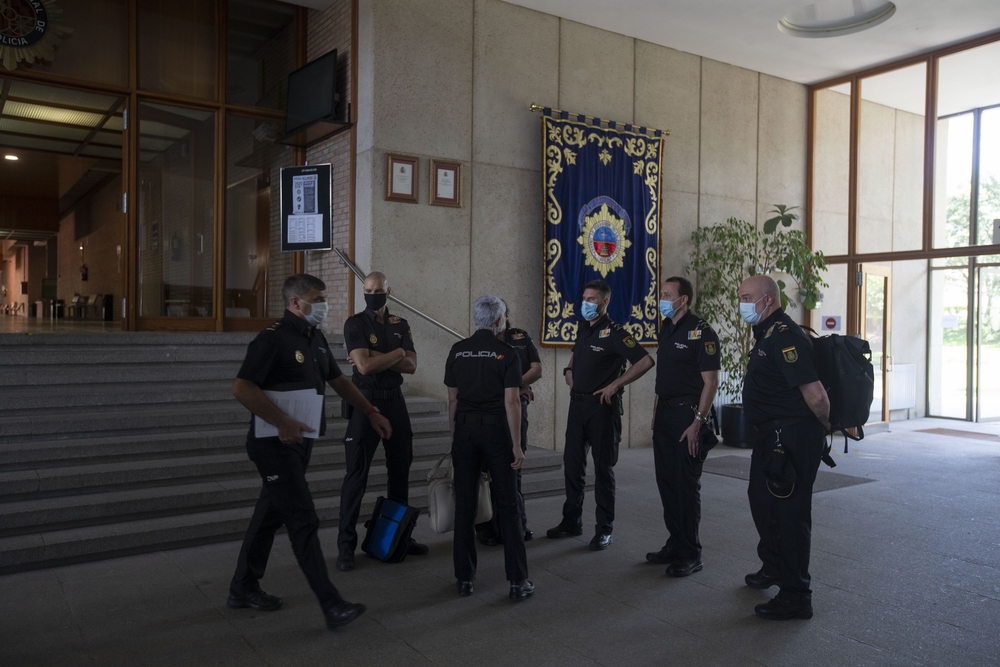 La escuela de policia retoma su actividad tras la crisis del coronavirus.  / ISABEL GARCÍA