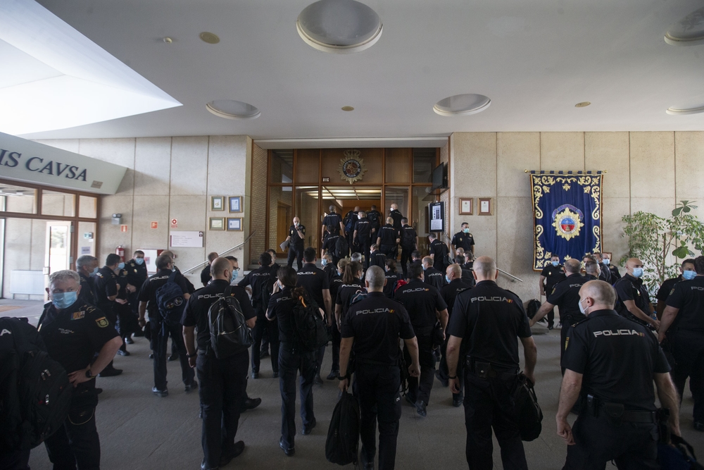 La escuela de policia retoma su actividad tras la crisis del coronavirus.  / ISABEL GARCÍA
