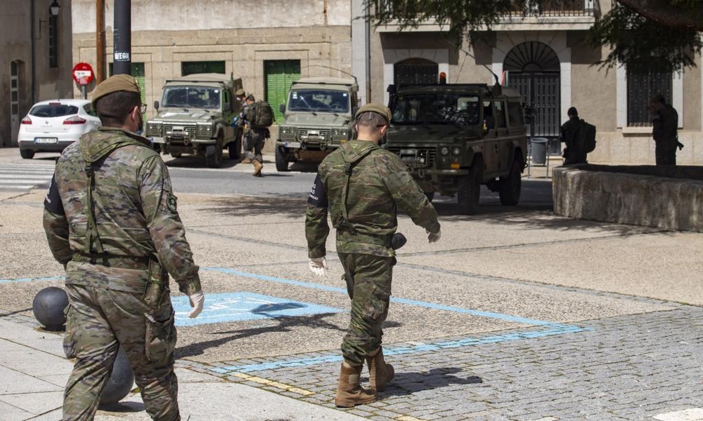 Vigilancia del Ejercito de Tierra en la provincia, Piedrahita.  / DAVID CASTRO