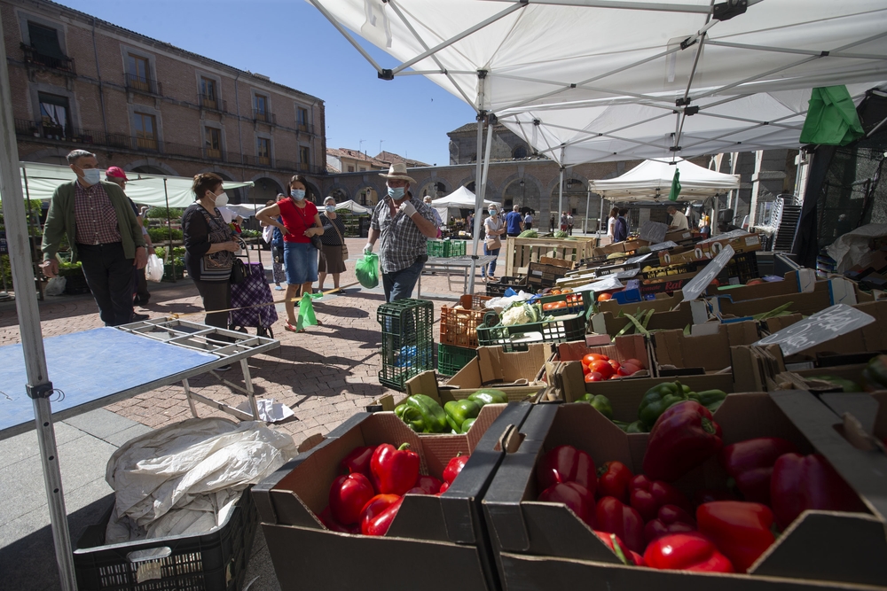 Reapertura del mercado de los viernes de frutas y verduras, Mercado Chico.  / ISABEL GARCÍA