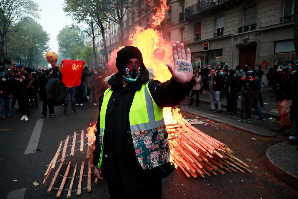Al menos 34 arrestos en París por el Día del Trabajador