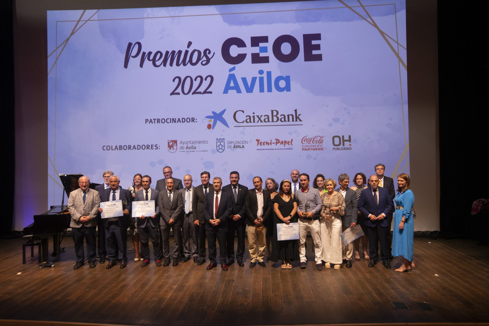 XVII Premios Empresariales de CEOE Ávila, Lienzo Norte.  / ISABEL GARCÍA