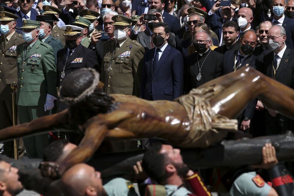 La Legión desembarca en Málaga para acompañar al Cristo de la Buena Muerte  / DANIEL PÉREZ