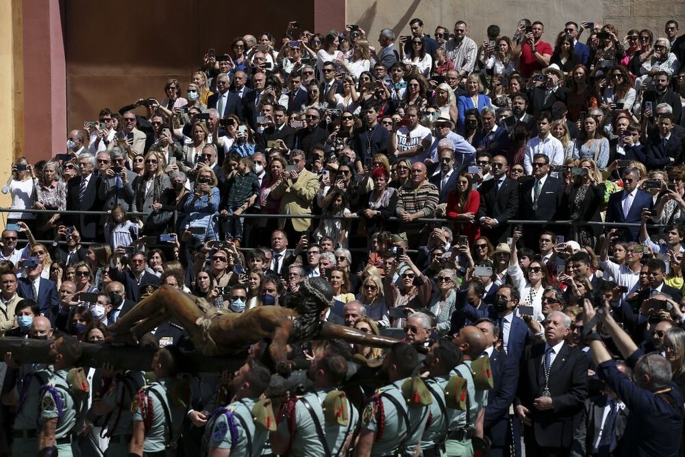 La Legión desembarca en Málaga para acompañar al Cristo de la Buena Muerte  / DANIEL PÉREZ