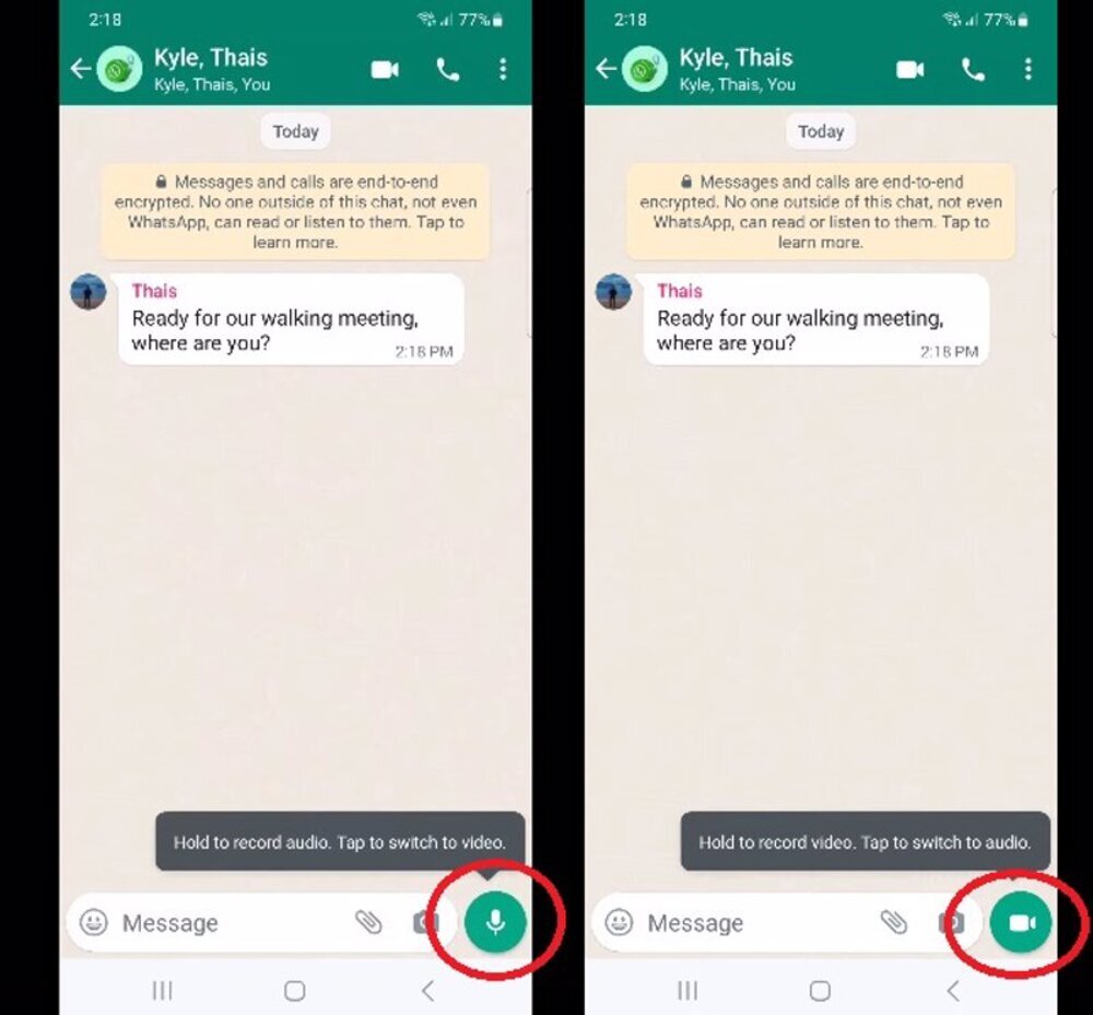 Cómo crear y enviar un videomensaje en WhatsApp