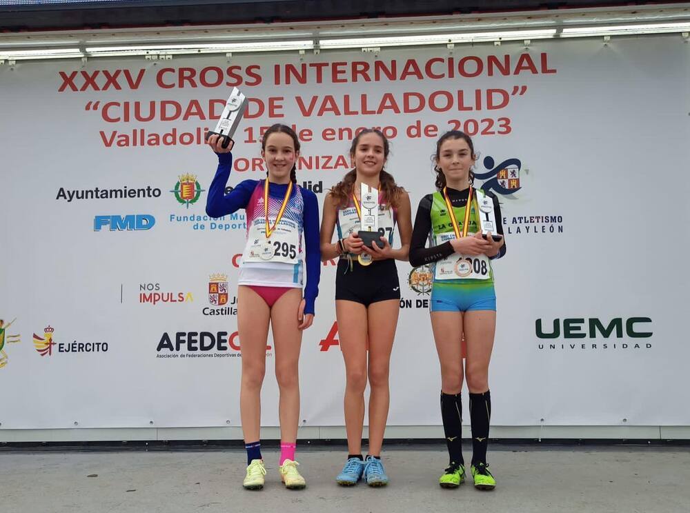 Cinco podios en el Cross de Valladolid