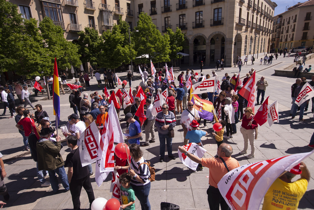 Reivindicación de la subida de salarios el 1 de mayo en Ávila