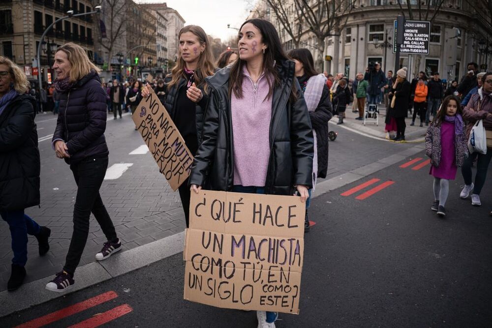 Dos marchas feministas dividen Madrid