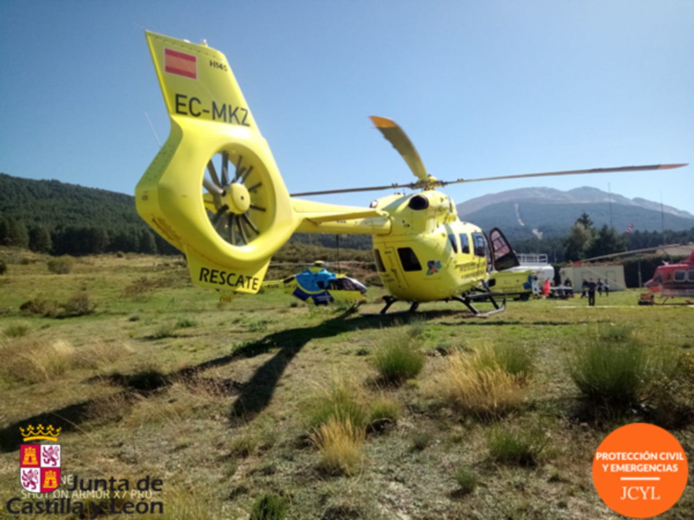 Rescatado un escalador herido, trasladado en helicóptero