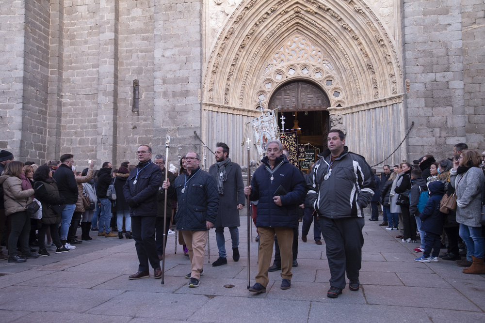 Procesión del cristo de Medinaceli por el 75 aniversarioa de la bendición de la imagen.  / ISABEL GARCÍA