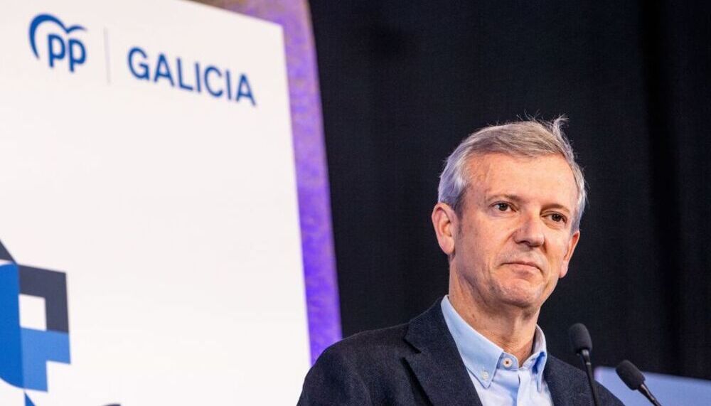  El presidente de la Xunta de Galicia y candidato del PP a la reelección, Alfonso Rueda