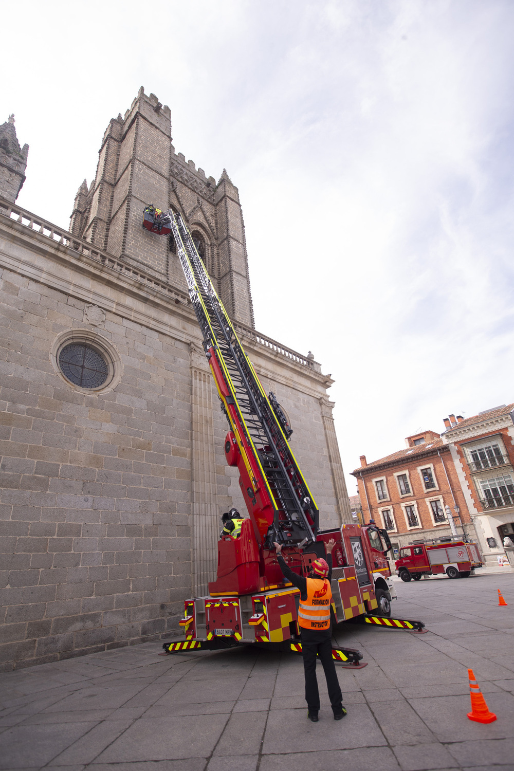 Prácticas con escala en pleno casco histórico de Ávila