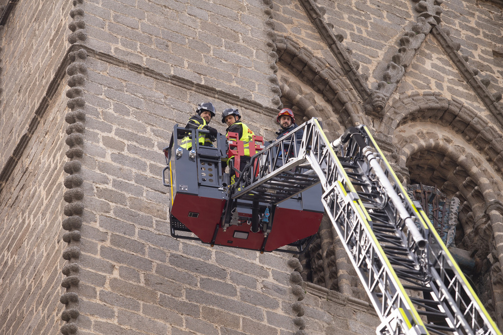 Prácticas con escala en pleno casco histórico de Ávila