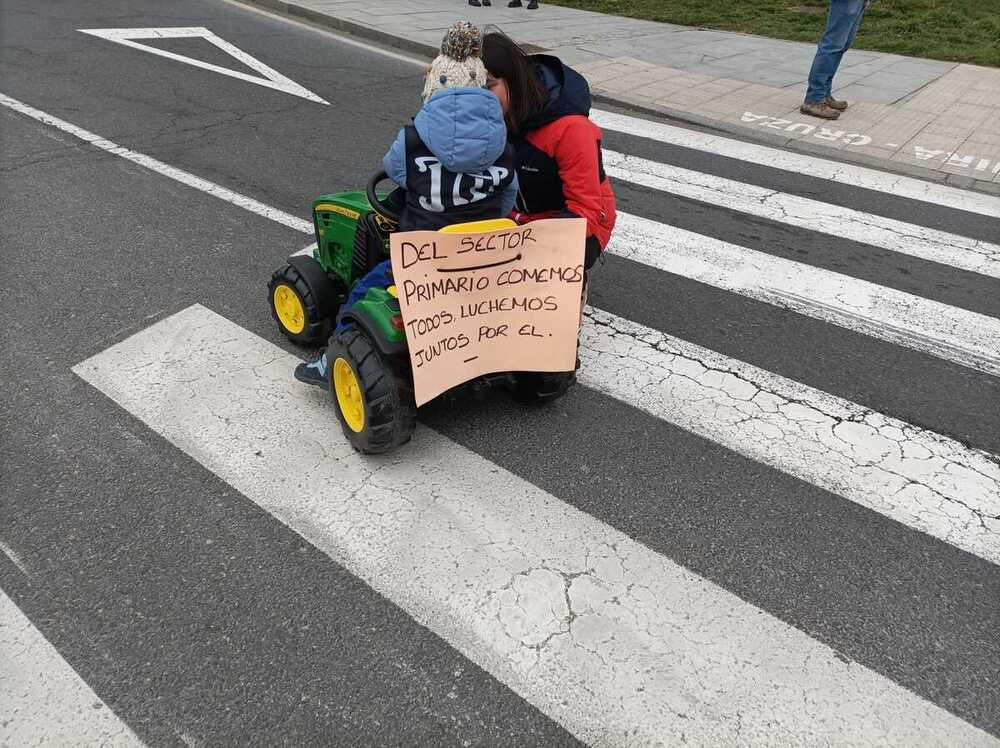 Decenas de tractores avanzan hacia la subdelegación