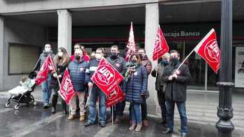 La huelga de Unicaja cierra todas las oficinas en Ávila