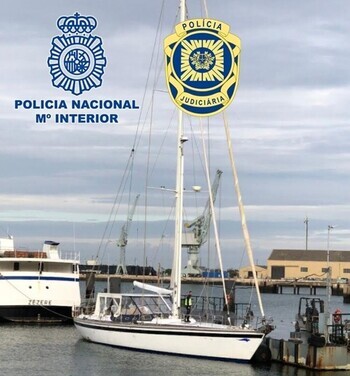 La Policía interviene un velero con 5.200 kilos de cocaína