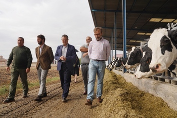 Gallardo ratifica el apoyo de la Junta a los ganaderos lácteos