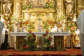 Tres arzobispos y el nuncio en España, en la Transverberación