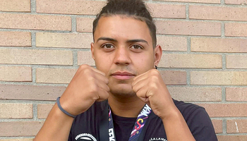 Romeo Gutiérrez, con la Selección en el Campeonato del Mundo