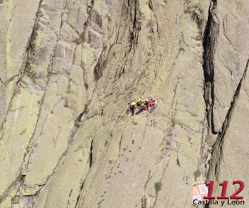 Auxiliado un escalador de 23 años herido en el Pico Torozo