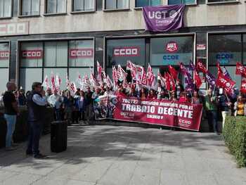 Los sindicatos se concentran en Ávila 'por un trabajo decente'