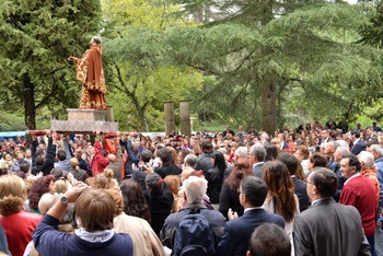 Tres procesiones en Arenas por el IV Centenario alcantarino