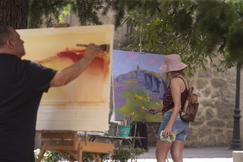 El Certamen de Pintura Rápida llena Ávila de arte en la calle