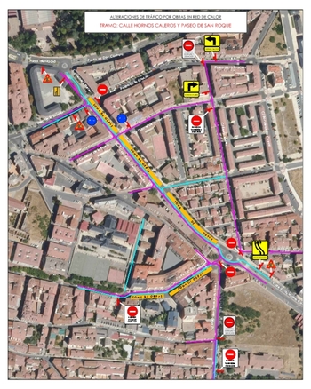 Alteraciones del tráfico en Hornos Caleros y San Roque