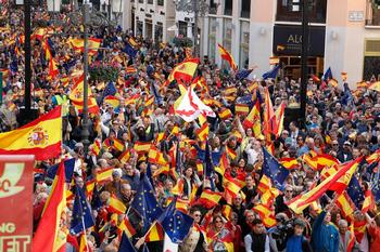España sale a la calle en contra de la amnistía