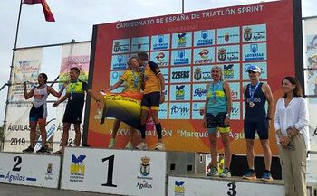 Podio abulense en el Campeonato de España de Triatlón Sprint