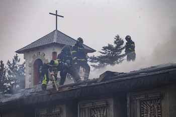 Incendio en la iglesia de La Cañada