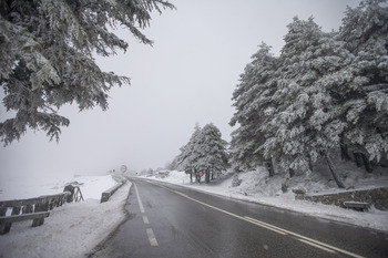El Puerto del Pico se convierte en el lugar más frío de España