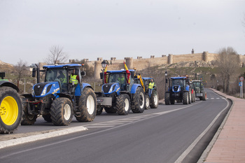 Los tractores toman Ávila